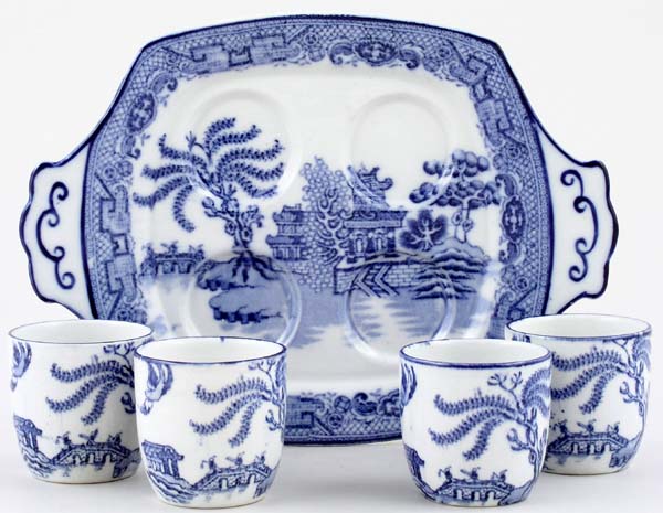 Egg Cups and Tray c1920s